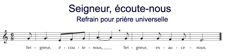 Seigneur Ecoute Nous Seigneur Exauce Nous Partition Pdf